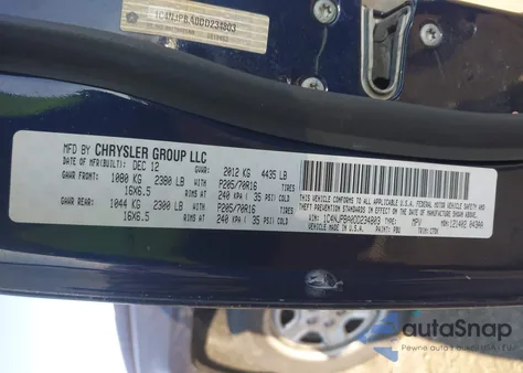 2013 Jeep Patriot Sport from USA, damaged, VIN 1C4NJPBA0DD234803